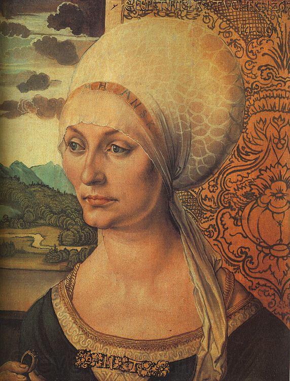 Albrecht Durer Portrait of Elsbeth Tucher Spain oil painting art